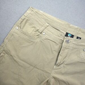 KUHL Utility Zip Cargo Shorts Womens 12 Khaki Outdoor Adventure Hiking Patinadye
